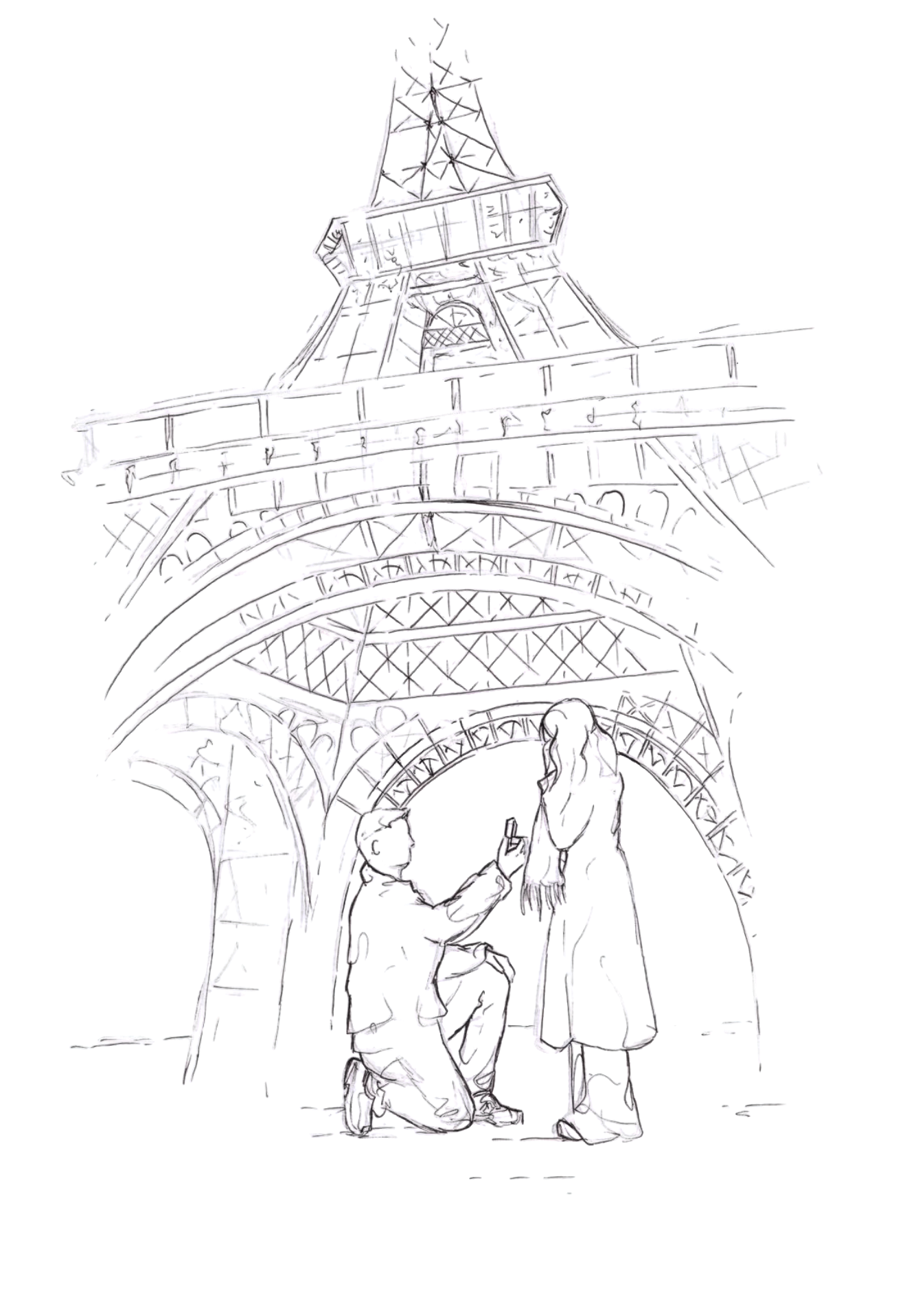 Sketch Torre Eiffel